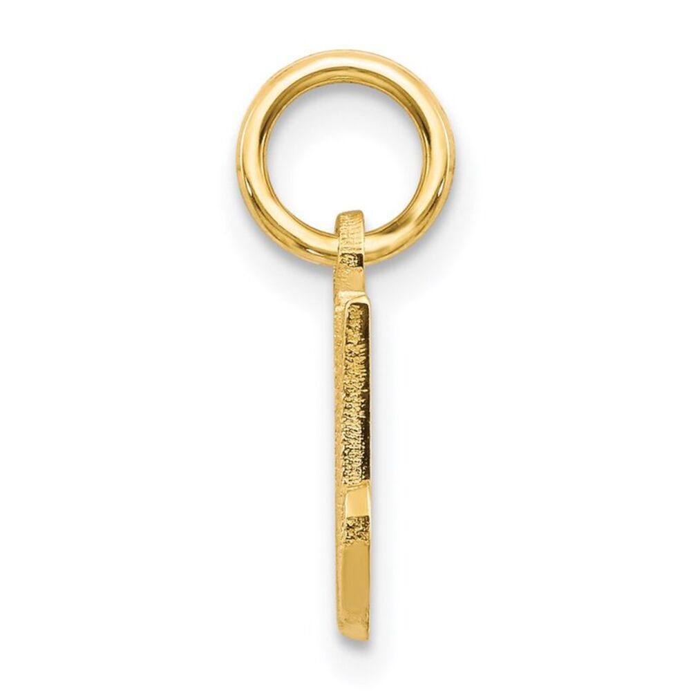 14k Yellow Gold Script Letter M Initial Charm - image 2